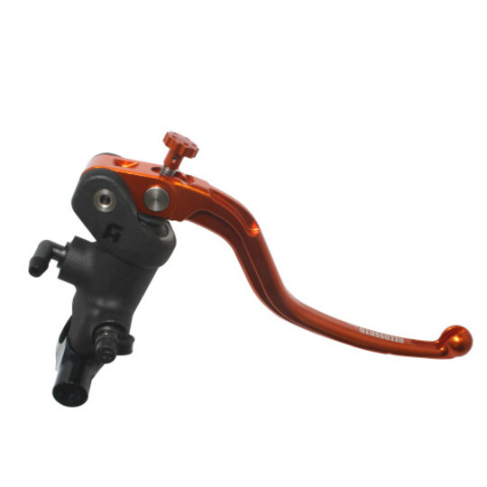 Radial brake master cylinder ACCOSSATO 19 x 19 with fixed lever,orange