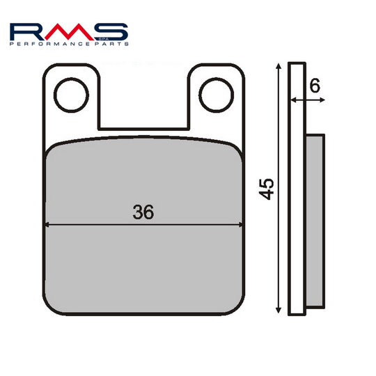 Brzdové obloženie RMS 225100080 organické