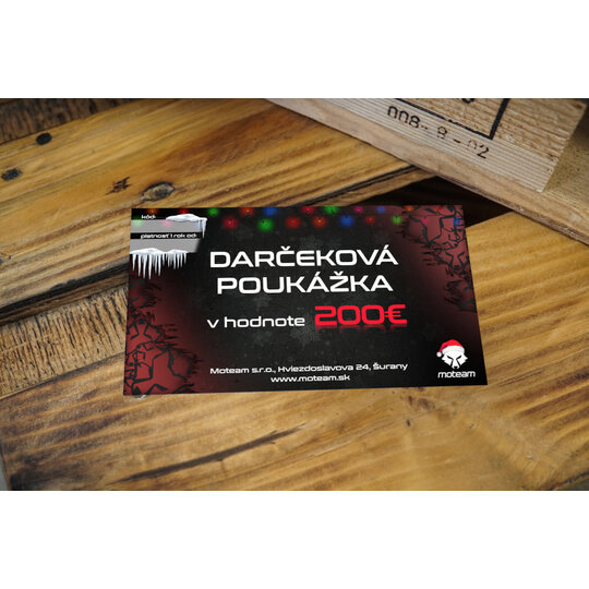Darčeková poukážka - 200€ / vianočná - zadok_200