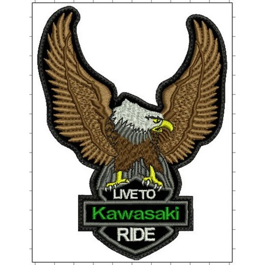 Nášivka orol Kawasaki malá