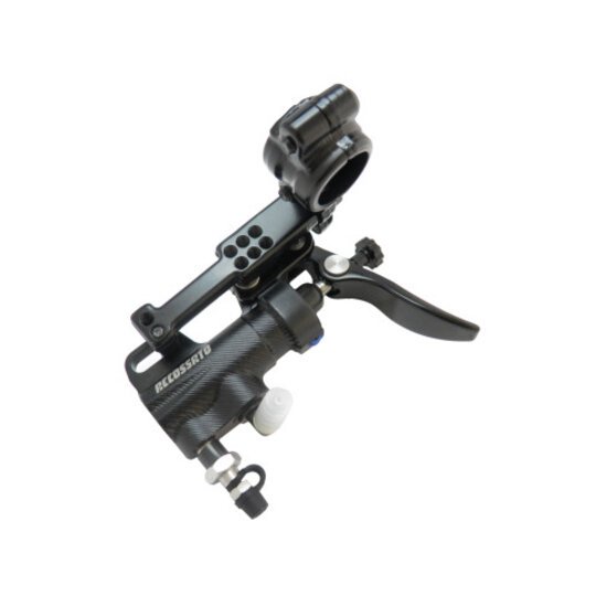 Thumb brake master cylinder ACCOSSATO piston diam. 13.5 mm with short lever and bracket included