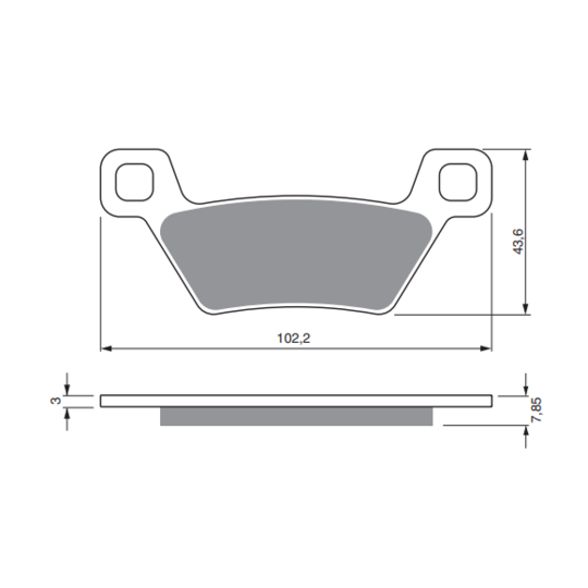 Brzdové obloženie GOLDFREN 316 K5