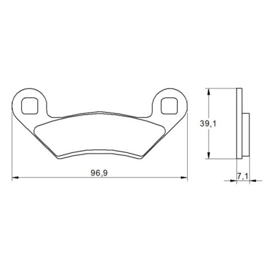 Brzdové obloženie ACCOSSATO AGPA190 ST