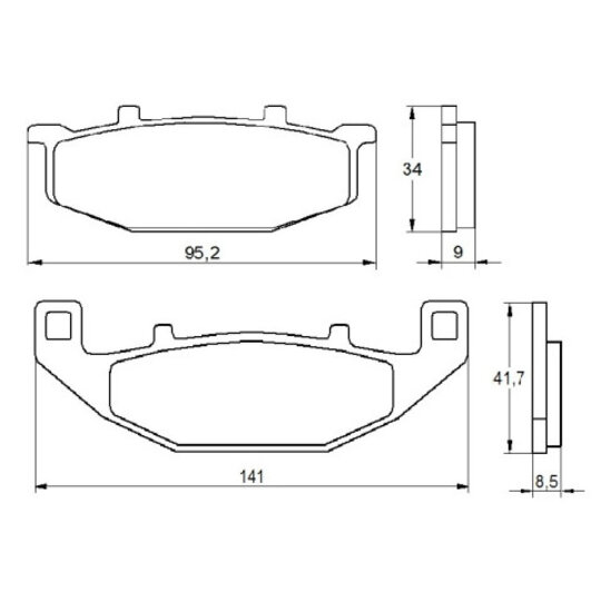 Brzdové obloženie ACCOSSATO AGPA153 OR