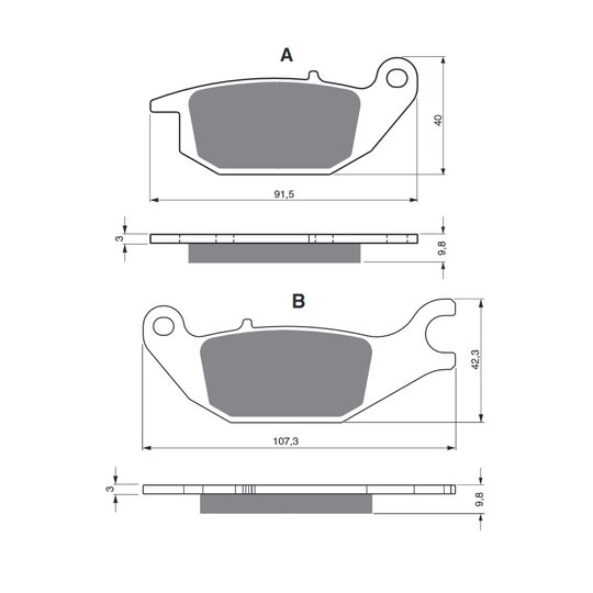 Brzdové obloženie GOLDFREN 221 AD  STREET