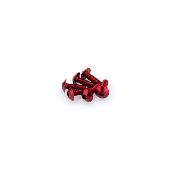 Skrutky PUIG ANODIZED 0543R červené M5 x 15 mm (6 ks)