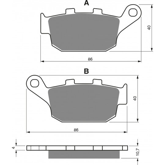 Brzdové obloženie GOLDFREN 020 AD  STREET