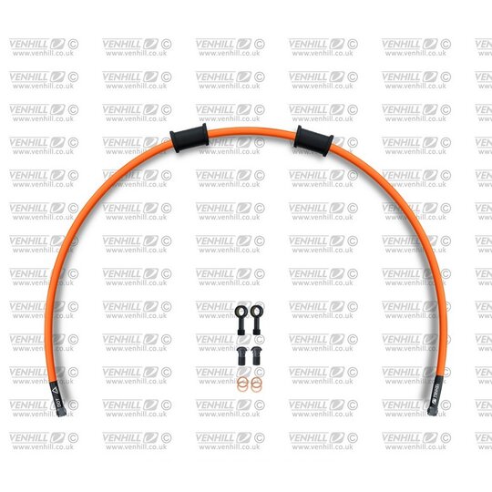 Hadica prednej brzdy sada Venhill POWERHOSEPLUS SUZ-1008FB-OR (1 hadica v sade) oranžové hadice, čierne koncovky