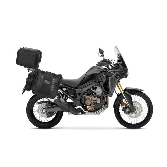 Kompletná sada bočných adventure vakov SHAD TERRA TR40 a hliníkového 55 L vrchného kufru ,vrátane montážnej sady SHAD HONDA CRF 1000L AFRICA TWIN