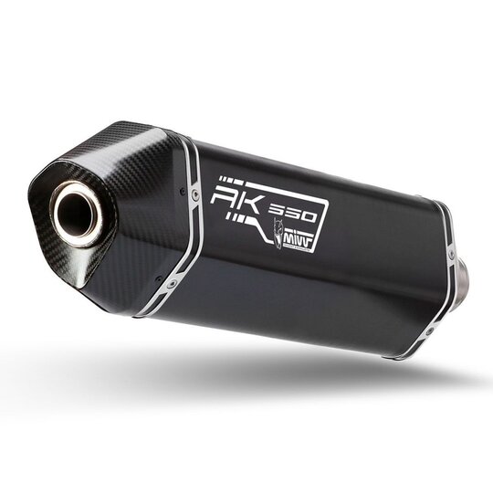 Výfuk kompletný 2x1 MIVV SPEED EDGE O.009.LRB Oceľovo čierna