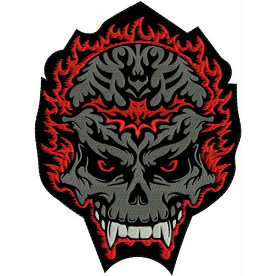 Nášivka Lebka red