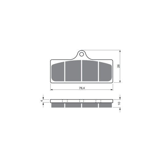 Brzdové obloženie GOLDFREN 218 GP6