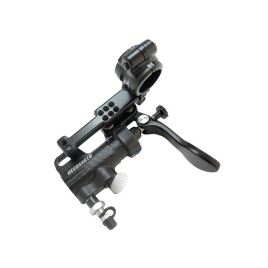 Thumb brake master cylinder ACCOSSATO piston diam. 13.5 mm with long lever and bracket included
