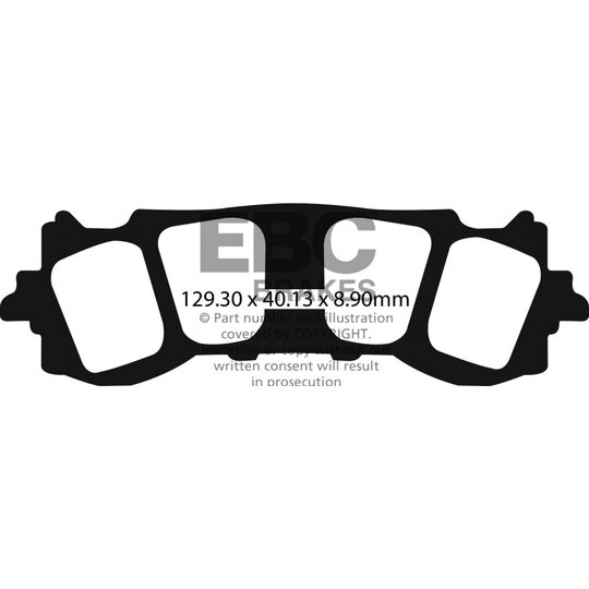 Brzdové obloženie EBC FA717