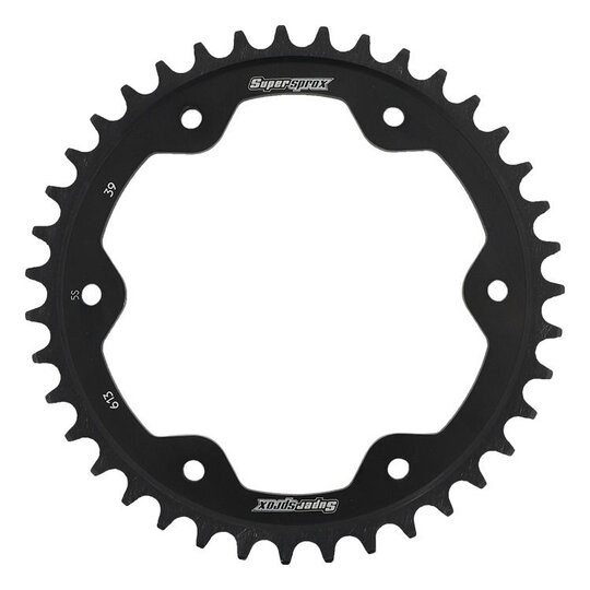 Reťazová rozeta SUPERSPROX RFE-613:39-BLK čierna 39T, 525