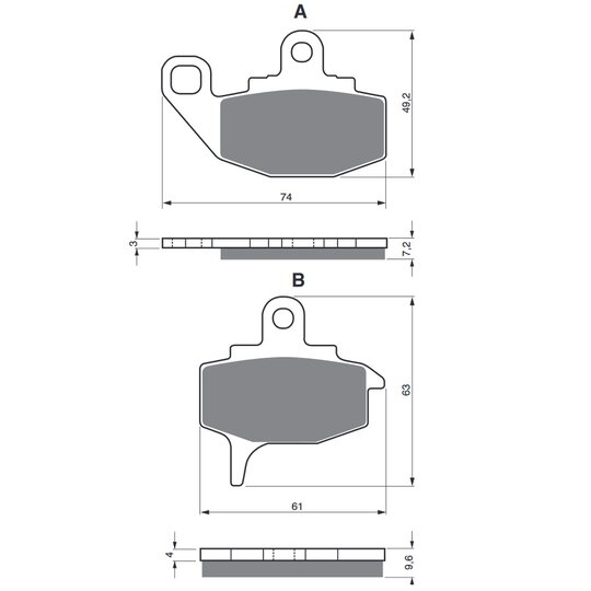 Brzdové obloženie GOLDFREN 035 S3