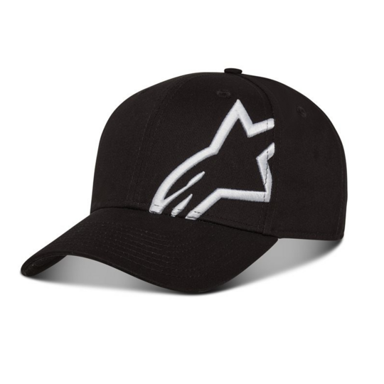 Alpinestars - šiltovka corp snap 2 hat / black-white - siltovka-alpine-corpsnap-black-white