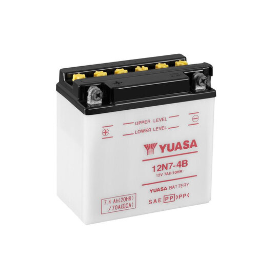 Conventional 12V battery NO ACID YUASA 12N7-4B