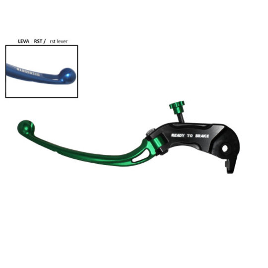 Páčky spojky ACCOSSATO aluminium, master cylinder zelená