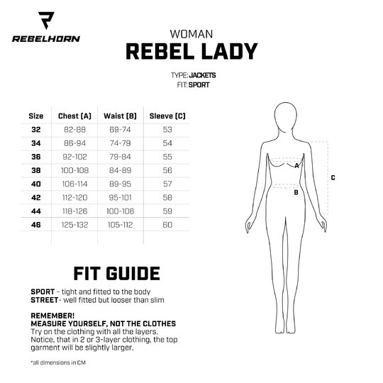 Rebelhorn - Bunda REBEL lady / gold