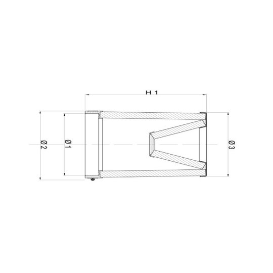 Dvojitý kužeľový vzduchový filter BMC FBTW150-140C Karbónová vrchná časť