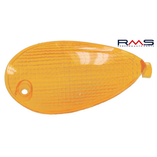 Sklo smerovky - pravé zadné RMS 246470130 oranžová Homologácia