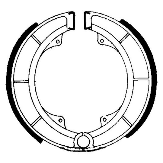 Brzdové čeľuste FERODO 225129079
