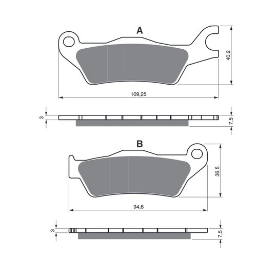 Brzdové obloženie GOLDFREN 381 S33 STREET FRONT