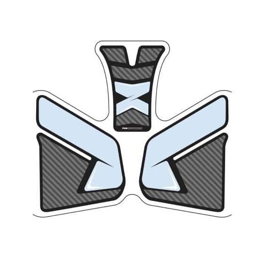 Tank pad PUIG SPECIFIC 9297C karbónový vzhľad s bočnou časťou