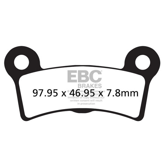 Brzdové obloženie EBC FA605/4V