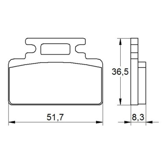 Brzdové obloženie ACCOSSATO AGPA168 OR