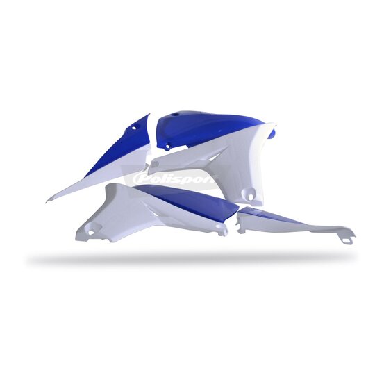 Lopatky chladiča s krytom nádrže POLISPORT 8413800007 (pár) modrá Yam98/biela