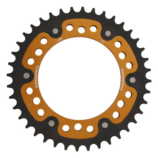 Reťazová rozeta SUPERSPROX STEALTH RST-498:40-GLD zlatá 40T, 525