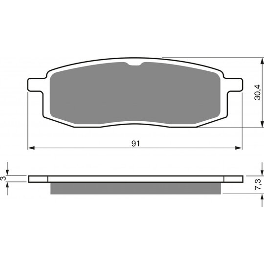 Brzdové obloženie GOLDFREN 043 S3