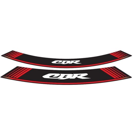 Linka na ráfik PUIG CBR 5524R červené linky na ráfik - sada 8ks