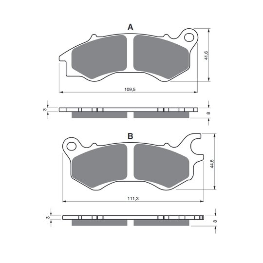 Brzdové obloženie GOLDFREN 392 AD