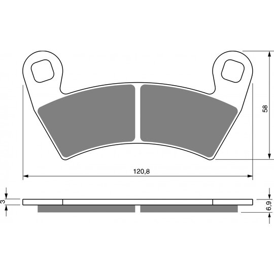 Brzdové obloženie GOLDFREN 313 K5