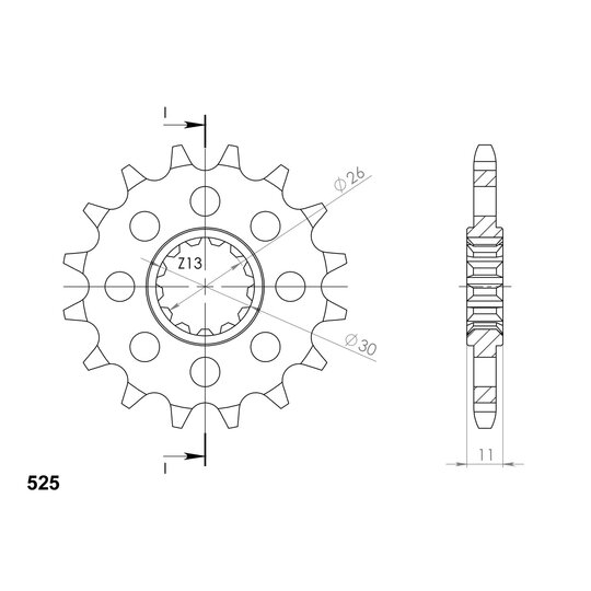 Reťazové koliečko SUPERSPROX CST-1591:16 16T, 525