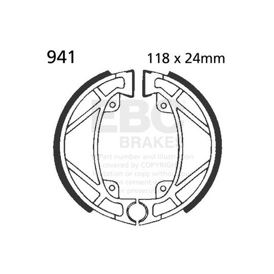 Brzdové čeľuste -sada EBC 941