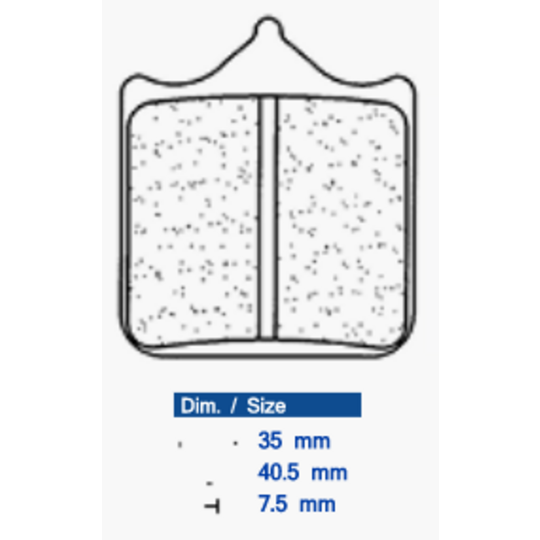 Brzdové obloženie CL BRAKES 1033 C60 (2 ks v sade)