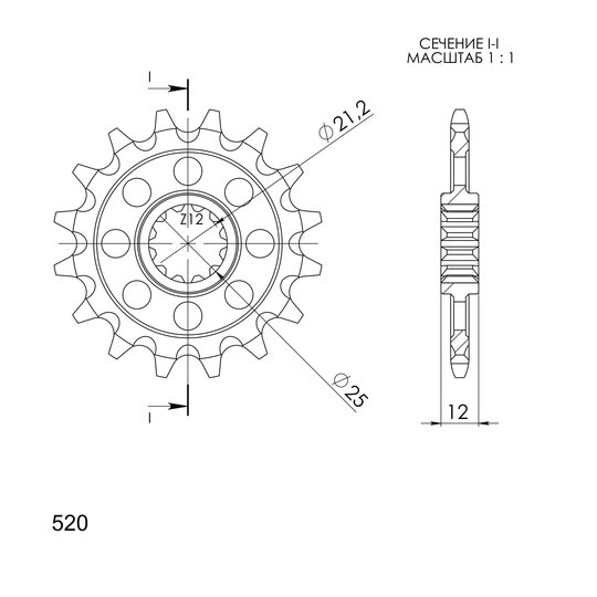 Reťazové koliečko SUPERSPROX CST-823:13 13T, 520