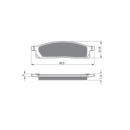 Brzdové obloženie GOLDFREN 034 K1