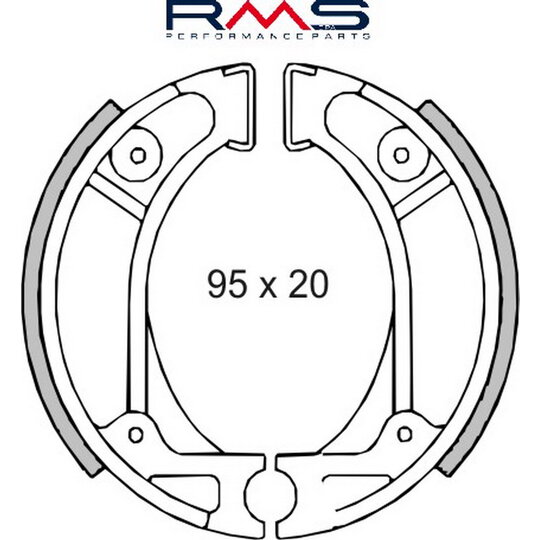 Brzdové čeľuste RMS 225120070