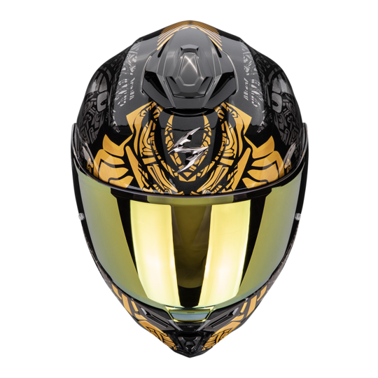 Scorpion prilba exo-1500 air - apus / black-grey-gold - B_scorpionEXO1500A_APUS_BlaGreGol