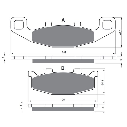 Brzdové obloženie GOLDFREN 013 S3