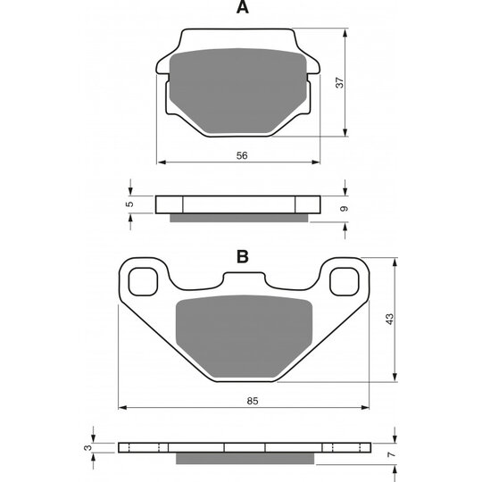 Brzdové obloženie GOLDFREN 084 K5