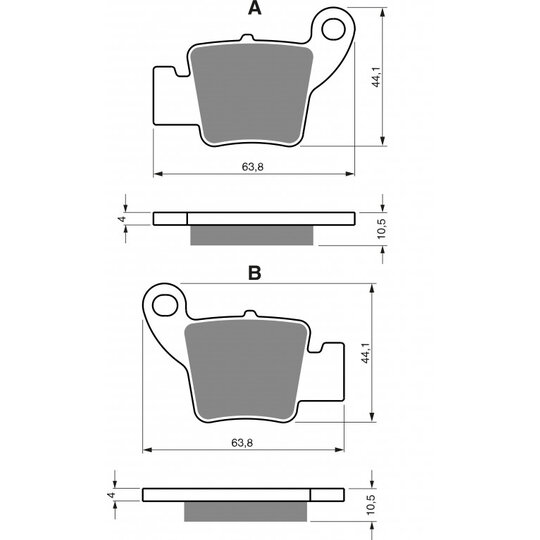 Brzdové obloženie GOLDFREN 364 AD  STREET