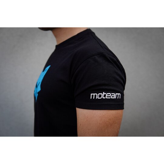 Moteam tričko - 2025 / black-cyan - 25_black_cyan (7) (Medium)