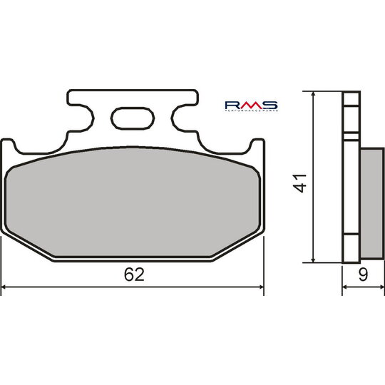 Brzdové obloženie RMS 225101790 organické