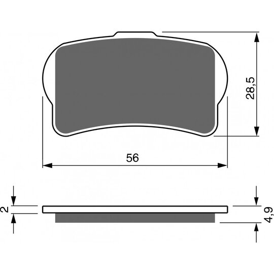 Brzdové obloženie GOLDFREN 325 S33 OFF-ROAD FRONT